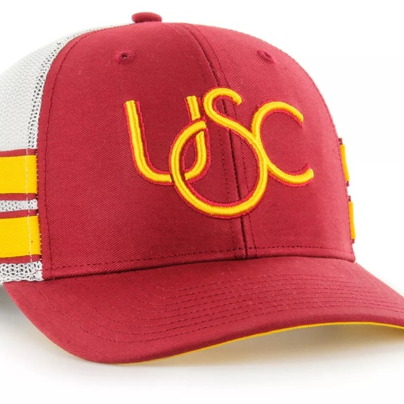 *NWT* USC TROJANS '47 Brand "TRUCKER" Vintage Logo NCAA Snapback Hat (OSFM) - Picture 5 of 6